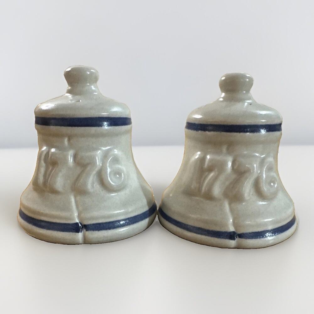 Pfaltzgraff Yorktowne 1776 Liberty Bell salt and pepper shakers